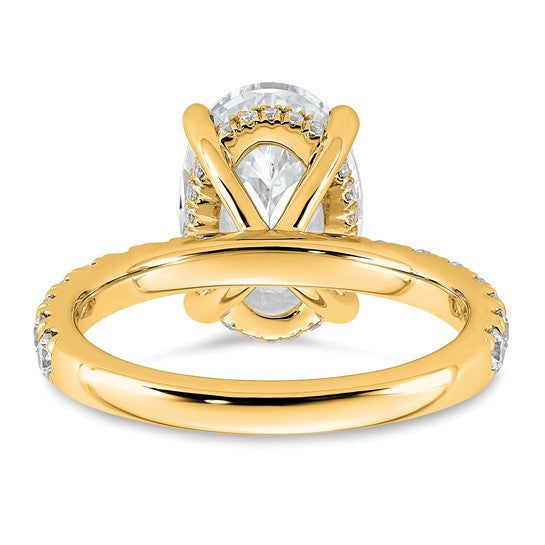 Oval Solitaire Lab Grown Diamond Engagement Ring