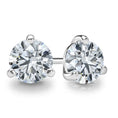 Load image into Gallery viewer, 14k gold diamond stud earrings with a 3 prong martini setting with a white background
