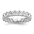Load image into Gallery viewer, 5 carat Princess Eternity Wedding Band Certified Lab Grown Diamond
