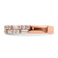 Load image into Gallery viewer, Round / Baguette Diamond Wedding Band
