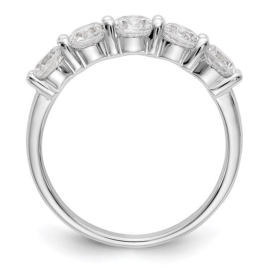 5 Stone Diamond Wedding Band