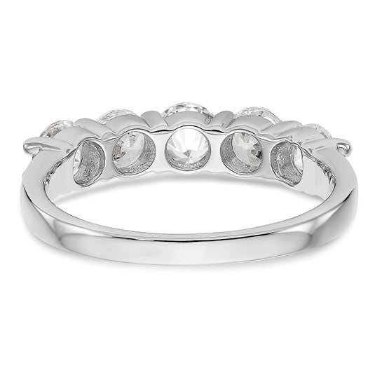 5 Stone Diamond Wedding Band