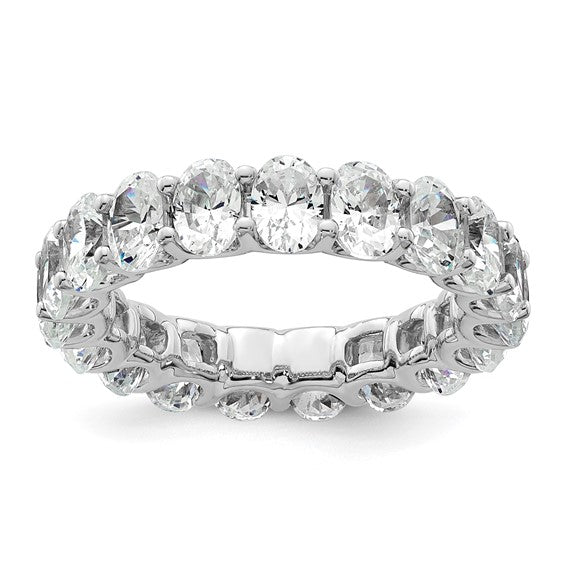 5 carat Oval Eternity Wedding Band Certified Lab Grown Ring