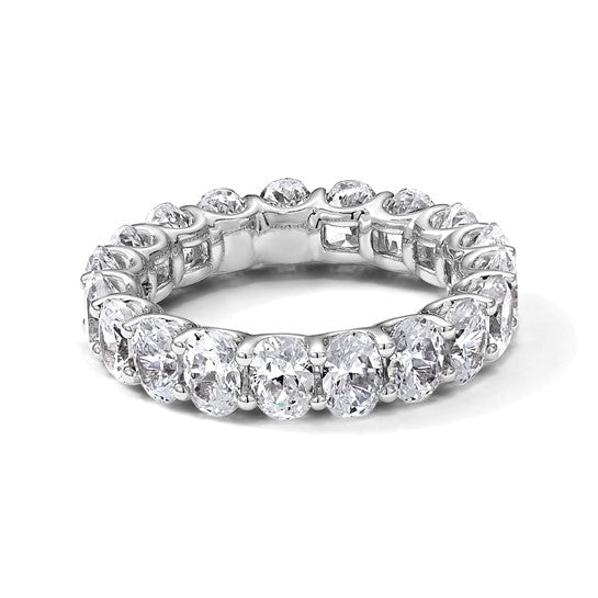 5 carat Oval Eternity Wedding Band Certified Lab Grown Ring