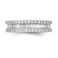 Load image into Gallery viewer, 1.5 carat Baguette/Round Diamond Wedding Band
