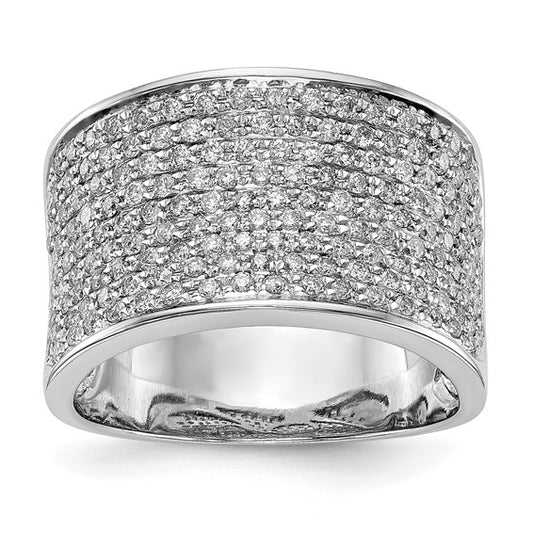 Micro Pave 1 carat Diamond Wedding Band