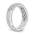 Load image into Gallery viewer, White Gold Pave .75 carat Diamond Wedding Band

