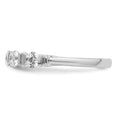 Load image into Gallery viewer, 5 Stone White Gold Diamond Tension Wedding Band
