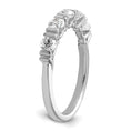 Load image into Gallery viewer, 5 Stone White Gold Diamond Tension Wedding Band
