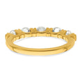 Load image into Gallery viewer, 5 Stone Yellow Gold Diamond Tension Wedding Band
