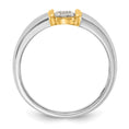 Load image into Gallery viewer, Men's Two-Tone .50 carat Lab Grown Diamond Wedding Band
