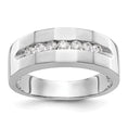Load image into Gallery viewer, 14k Gold and Diamond Channel Wedding Band
